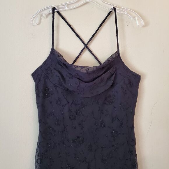 JONATHAN MARTIN Women's High Low Dress Size 13 Y2K Black Gothic Wimsigoth - Picture 5 of 11